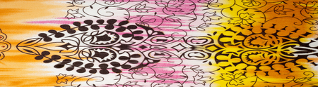 White fabric texture. pink, yellow, and brown pattern.  Photography Studio