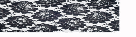 Texture lace fabric. lace on white background studio. thin fabric made of yarn or thread. typically...