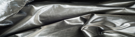 Silk fabric texture. Blue Steel. Very thin, transparent