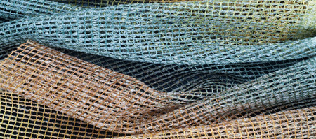 Cotton fabric texture. colored transparent mesh
