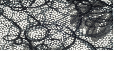 Texture lace fabric. lace on white background studio. thin fabric made of yarn or thread. typically...