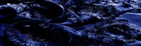 Texture, background, pattern. With sewn patterns. blue. Silk charm of good quality, made especially for the mood. Medium-weight, with exquisite drapery and beautiful shine. creative workの写真素材