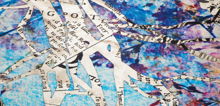 fabric silk texture Photo old pattern newspaper clippings