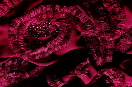 With embroidered patterns red. This material will be a brilliant addition to any vintage inspired...