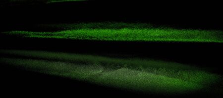 texture, background, pattern. green silk fabric panoramic photo. Silk Duke mood Satin is a beautiful and royal silk fabric. It has a shimmering shine,の写真素材