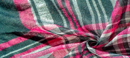 Texture, background, pattern, winter warm soft scarfの写真素材