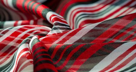 Background texture. multicolored striped silk fabric. Mexican coloring theme bright colored striped...