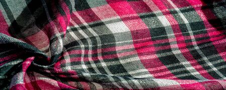 Texture, background, pattern, winter warm soft scarfの写真素材