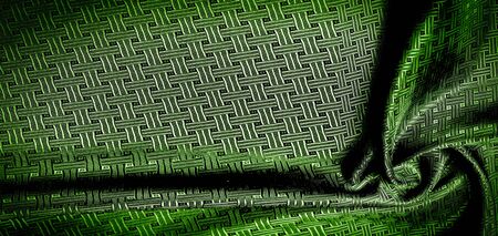 Background texture green silk fabric with a small checkered pattern. When you take home this green orchid brocade.の写真素材