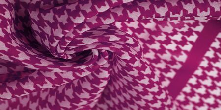 Texture, background, pattern, silk fabric, the brightness of the red color on a white background....