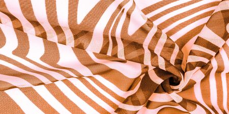 texture, background, pattern, wallpaper, postcard, poster, silk fabric, brown and white abstract lines, wide oval. retro, female, pattern, shop collection, color, Fashion, Craft clothing, Artの写真素材