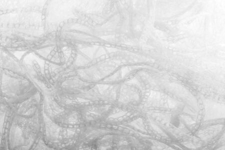 Texture background pattern white fabric in a mesh Thanks to a unique combination and clean design this is an impressive fabric It is great for all kinds of your design, decor, decorations, wallpapersの写真素材