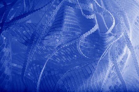 Texture, background blue tulle. Add volume, talent or detailed design details to an accessory using...