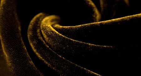 Texture background, pattern. Yellow Velveteen This magnificent elastic velor fabric has a velvet pile. Pan Pan adds shine and texture! It has a knitted back and is great for your design.の写真素材