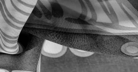 texture, background, pattern, wallpaper. Black white silk fabric pattern. This medium-weight rayon...