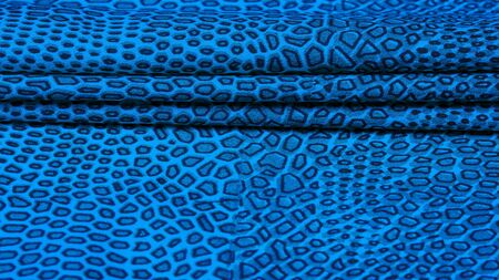 blue silk fabric, animal skin, All projects are new and designed in our studio by designers who have in-depth knowledge in the field of tissue photography and the use of their final product.の写真素材
