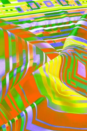 Texture  pattern. silk fabric in geometric abstract forms. Screen printing on silk duck; This...