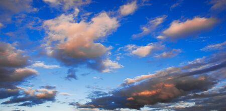 Texture background, pattern, wallpaper. They are still quite high clouds. They do not give rain....