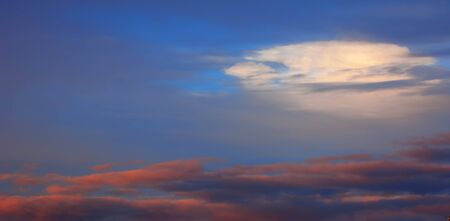 Texture background, pattern, wallpaper. They are still quite high clouds. They do not give rain. Altostratus clouds have an average level of gray or blue-gray. usually cover the whole sky.の写真素材