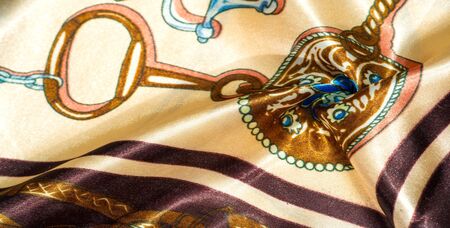 Texture, background, pattern, decorative silk fabric. This collection of silk fabrics with digital...