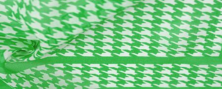 Texture, background, pattern, silk fabric, the brightness of green color on a white background....
