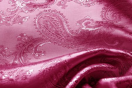 texture, background, red, blushing, ruddy, florid, gules, blushful fabric with a paisley pattern....