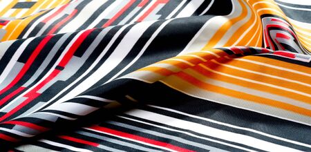 Texture  pattern. silk fabric in geometric abstract forms. Screen printing on silk duck; This...