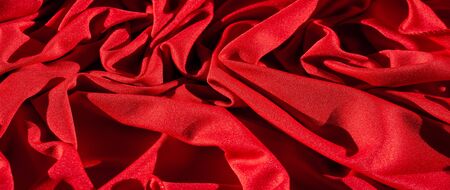 Texture, background, silk fabric red female shawl Convenient for your projects of design of wallpaper of cardsの写真素材