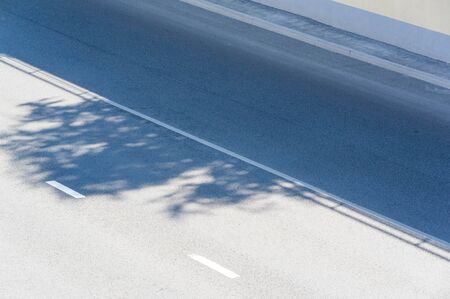 Landscape urbanized Motorway with cars, bridge over the motorway, Russia Naberezhnye Chelny 27,07,2009の写真素材