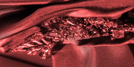 postcard background texture, silk fabric deep red, high resolution photo, day plan, copy space,...