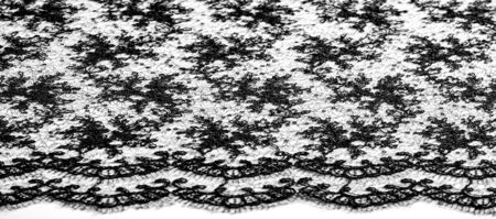 Texture, pattern, lace fabric in black on a white background. This beautiful double Gallon woven...