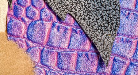 texture background pattern. decorative animal skin, bright colors painted. The panel is made by the...
