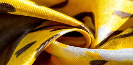 texture, pattern, background. leopard silk fabric. Screen printing on silk duck; This is a template for your accents. Create projects, wallpapers, postcards and more. Colors include brown and brownの写真素材