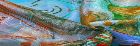 texture, background, pattern, wallpaper, postcard, poster, silk fabric with a painted artist's...