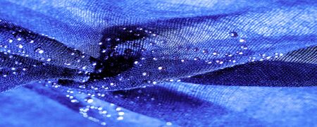 exture, background, pattern, postcard, blue silk with glued glass stones to break the light, this fabric is the best fit for your projects, solemnly and stylishlyの写真素材