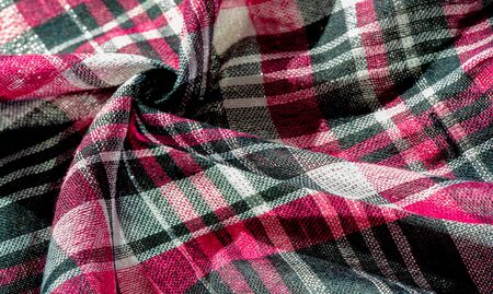 Texture, background, pattern, winter warm soft scarf for your projects Black and red white blanket,...