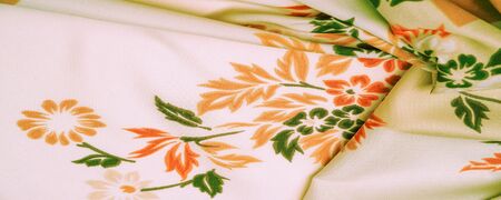 texture, background, pattern, delicate  silk with floral print Exceptionally lightweight pure silk...