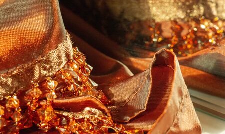 texture of postcard background, silk fabric from brown to golden hue, high resolution photography, ady plan, Copy space, Decor, Decorate, decoration, Design space, pattern, Textured, wallの写真素材