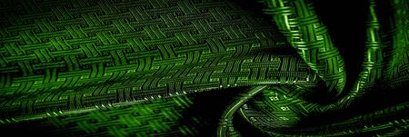 Background texture green silk fabric with a small checkered pattern. When you take home this green...