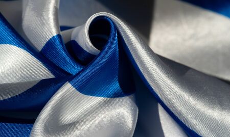 Texture, background, pattern, postcard, silk fabric, blue-white ovals, your projects will not go unnoticed with this fabric, buying this fabric you will be the bestの写真素材