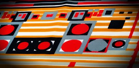 Texture  pattern. silk fabric in geometric abstract forms. Screen printing on silk duck; This...