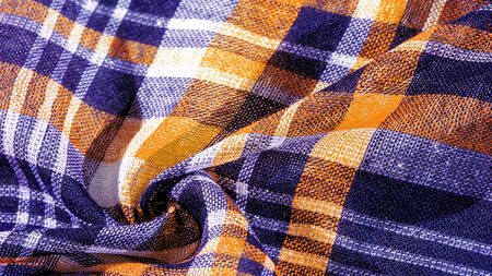 Texture, background, pattern, winter warm soft scarf for your projects blue and white yellow...