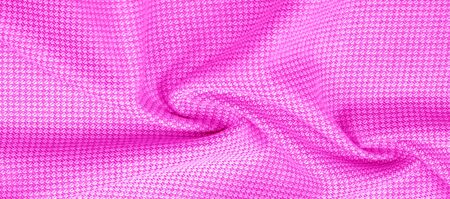 Background texture, pattern Fabric warm wool with a stitched red thread. This one makes us want to...