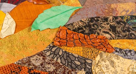texture background pattern. decorative animal skin, bright colors painted. The panel is made by the...