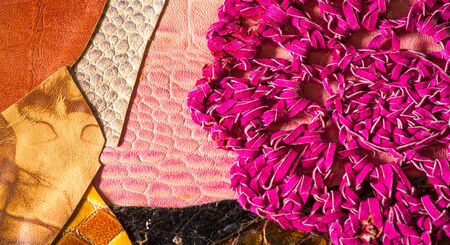 texture background pattern. decorative animal skin, bright colors painted. The panel is made by the...