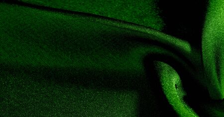 Background, pattern, texture, wallpaper, green silk fabric. Add a touch of luxury to any design by adding it to this ultra-soft and very lightweight polyester lining fabric.の写真素材