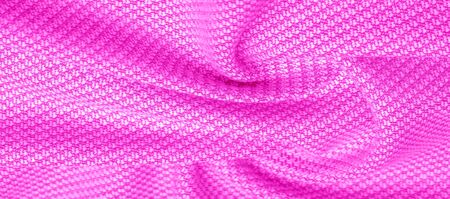 Background texture, pattern Fabric warm wool with a stitched red thread. This one makes us want to curl a fireplace with a mug of hot chocolate. His ultra-soft and fuzzy hand is an open knit designの写真素材