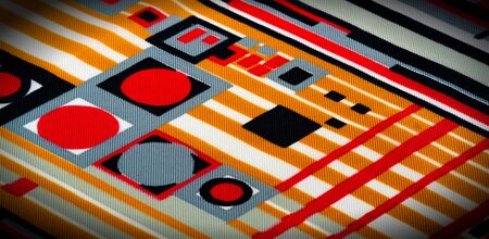 Texture  pattern. silk fabric in geometric abstract forms. Screen printing on silk duck; This...