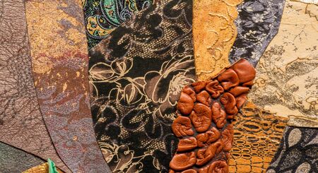 texture background pattern. decorative animal skin, bright colors painted. The panel is made by the...