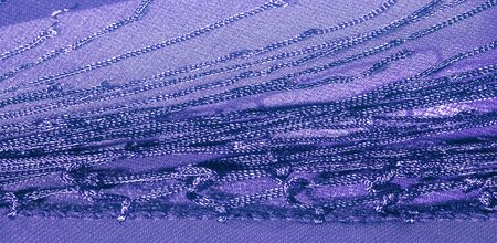 Background texture of silk fabric. This is a natural purple blue scarf, this beautiful nylon satin...